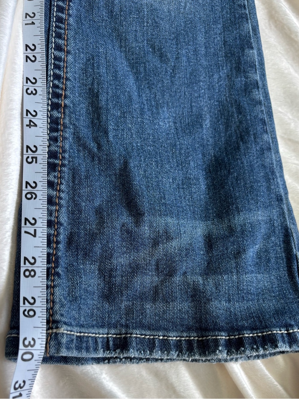 Shyanne Women's Blue Embroidered Rhinestone Shy Bootcut Jeans Sz:28x30 - Picture 13 of 13